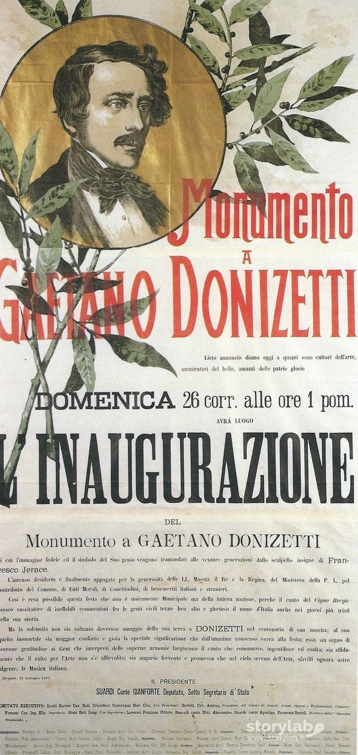 Inaugurazione Monumento A Donizetti 1897