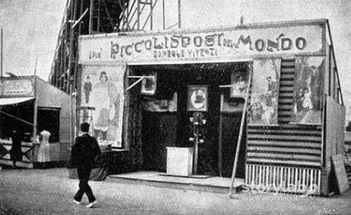 Lillipuziani e Donna cannone presso la Fiera anni 30