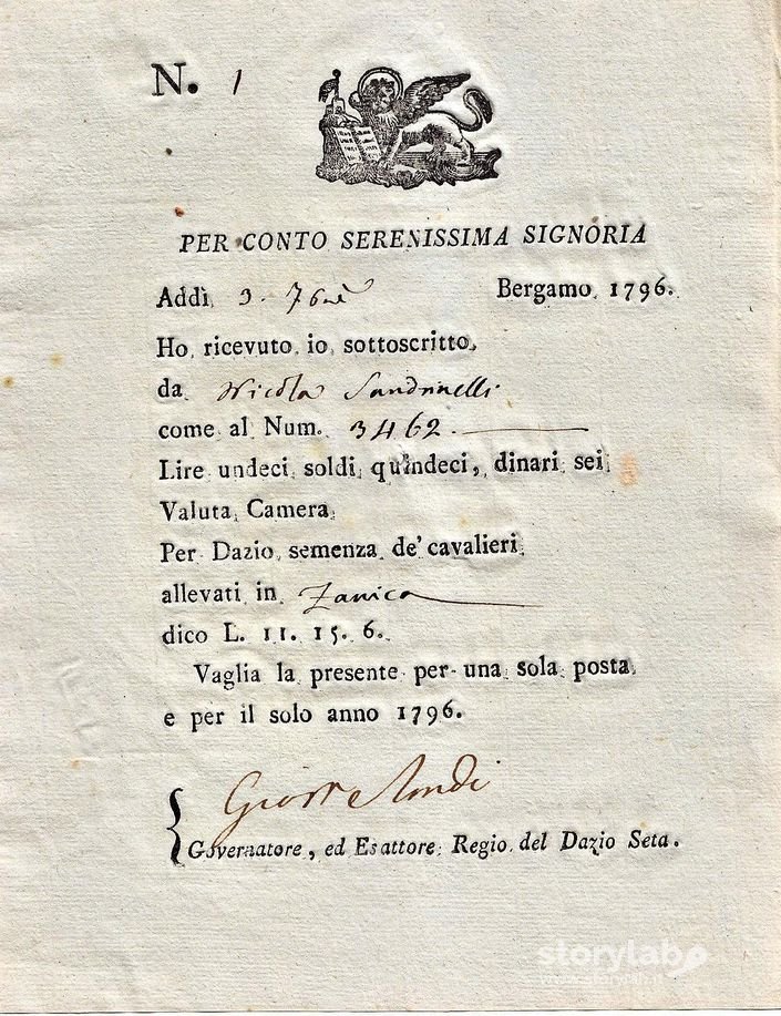 Tasse Sull'Allevamento Dei Bachi Da Seta 1796
